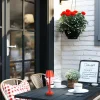 Lindby luminaire LED rechargeable Gaja, rouge, USB, IP44, RGBW, intensité^ Lampes Décoratives