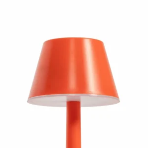 Lindby luminaire LED rechargeable Gaja, rouge, USB, IP44, RGBW, intensité^ Lampes Décoratives