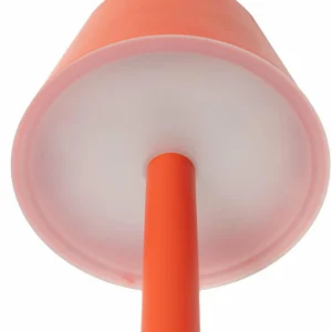 Lindby luminaire LED rechargeable Gaja, rouge, USB, IP44, RGBW, intensité^ Lampes Décoratives