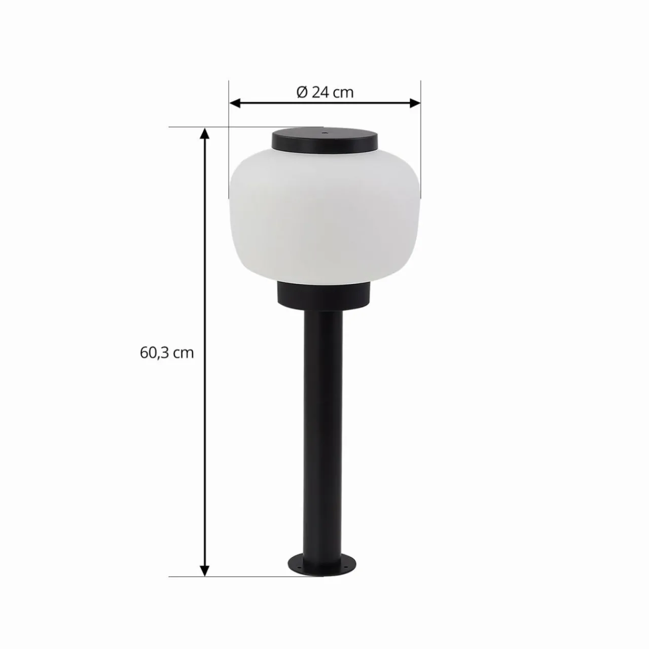 lindby_luminaire_pour_socle_orfeas_noirblanc_aluminium___cm_2.webp Lindby luminaire pour socle Orfeas, noir/blanc, aluminium, Ø 24 cm^ Luminaires De Terrasse