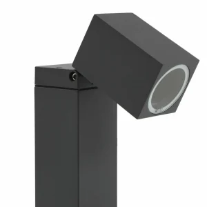 Lindby luminaire pour socle Othil, hauteur 50 cm, gris, aluminium^ Potelets Extérieurs