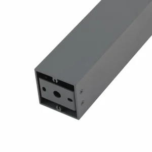 Lindby luminaire pour socle Othil, hauteur 50 cm, gris, aluminium^ Potelets Extérieurs