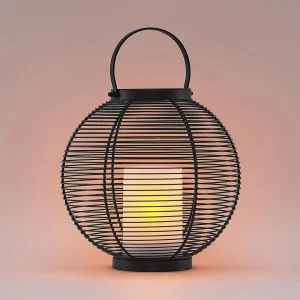 Lindby Mairuna lanterne solaire LED noire, 30,8 cm^ Lampes Décoratives