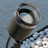Lindby Margrit spot sur piquet, gris foncé^ Éclairage Jardin