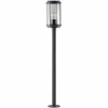 Lindby Ojali borne lumineuse, ronde, gris foncé^ Bornes Éclairage Extérieur