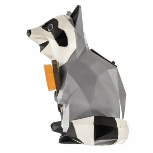Lindby Racoon Lampe solaire LED, figurine, raton laveur^ Lampes Décoratives