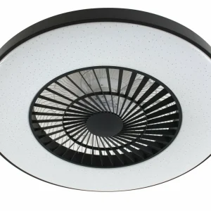 Lindby Smart Ventilateur de plafond LED Paavo, noir, silencieux,Tuya^ Ventilateurs