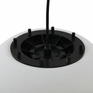 Lindby suspension d'extérieur Alea, blanc, plastique, Ø 38 cm^ Suspensions D'Extérieur