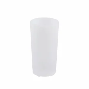 Lindby Vase à fleurs LED rechargeable Florista, RVB, IP54, Ø 12cm, blanc^ Lampes Décoratives