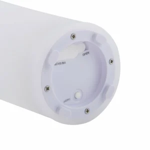Lindby Vase à fleurs LED rechargeable Florista, RVB, IP54, Ø 12cm, blanc^ Lampes Décoratives