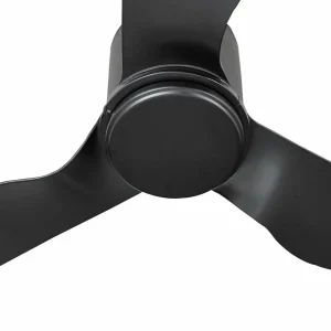 Lindby ventilateur de plafond Aulo, noir, DC, silencieux, Ø 123 cm^ Ventilateurs