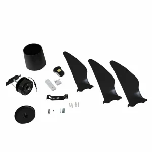 Lindby ventilateur de plafond Aulo, noir, DC, silencieux, Ø 123 cm^ Ventilateurs
