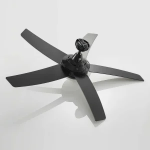 Lindby ventilateur de plafond avec lumière Auraya, silencieux, noir^ Ventilateurs