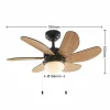 Lindby Ventilateur de plafond avec lumière Minja noir silencieux 78 cm^ Ventilateurs