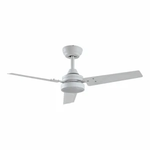 Lindby Ventilateur de plafond LED Aerallo, blanc, CCT, silencieux^ Ventilateurs