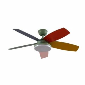 Lindby Ventilateur de plafond LED Jonte, bois, DC, silencieux, Ø 106 cm^ Ventilateurs