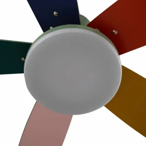 Lindby Ventilateur de plafond LED Jonte, bois, DC, silencieux, Ø 106 cm^ Ventilateurs