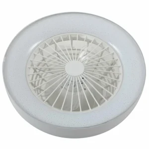 Lindby Ventilateur de plafond LED Mace, blanc, silencieux, CCT^ Ventilateurs