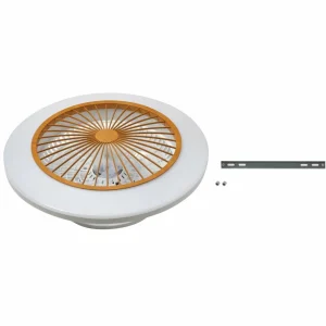 Lindby ventilateur de plafond LED Mamuti, couleur bois, silencieux, 55 cm^ Ventilateurs