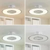 Lindby Ventilateur de plafond LED Romea, rond, DC, silencieux, 60 cm^ Ventilateurs