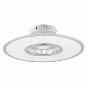 Lindby Ventilateur de plafond LED Romea, rond, DC, silencieux, 60 cm^ Ventilateurs
