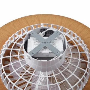 Lindby Ventilateur de plafond LED Teleo couleur bois DC silencieux CCT^ Ventilateurs
