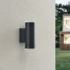 Lindby Yelina applique extérieur douille haut/bas^ Appliques Murales Extérieures