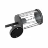Lindby Yonan applique ronde, gris foncé, E27^ Appliques Murales Extérieures