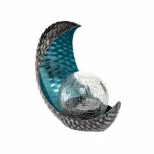 Lindby Yonca lampe déco solaire LED 16,5 cm bleue^ Lampes Décoratives