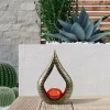 Lindby Yonca lampe déco solaire LED 27,59cm cuivré^ Lampes Décoratives