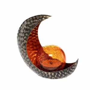 Lindby Yonca lampe déco solaire LED 16,5cm cuivré^ Lampes Décoratives