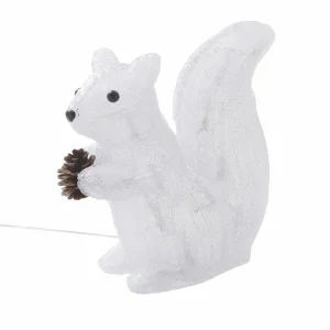 Lindby Yuki figurine déco LED plastique, écureuil^ Lumière De Noël