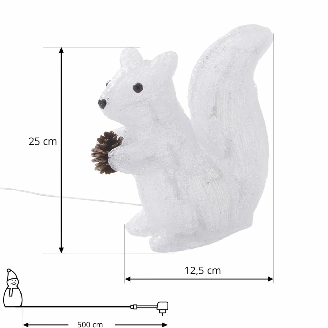 lindby_yuki_figurine_dco_led_plastique_cureuil_1.webp Lindby Yuki figurine déco LED plastique, écureuil^ Lumière De Noël