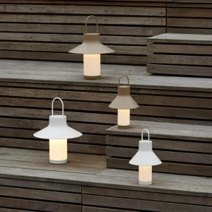 LOOM DESIGN Lampe à poser LED rechargeable Shadow Large, beige, IP65^ Lampes Décoratives