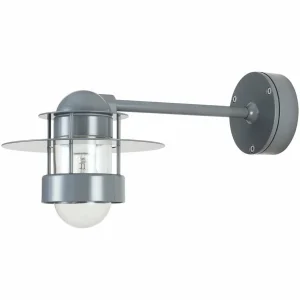 Louis Poulsen Albertslund applique 51,5 cm grise^ Appliques Murales Extérieures