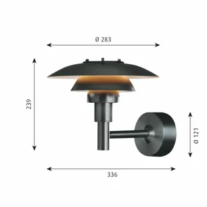 Louis Poulsen PH 3-2 1/2 applique en inox^ Appliques Murales Extérieures