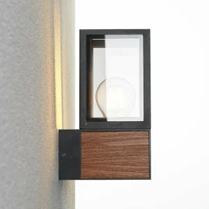 Lucande Alleria applique extérieur, alu, angulaire^ Appliques Murales Extérieures
