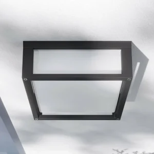 Lucande applique d'extérieur Aurelien, gris, aluminium, 25 x 25 cm^ Appliques Murales Extérieures