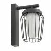 Lucande applique d'extérieur Chandan, 30 cm, anthracite, aluminium^ Appliques Murales Extérieures