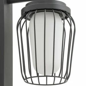 Lucande applique d'extérieur Chandan, 30 cm, anthracite, aluminium^ Appliques Murales Extérieures
