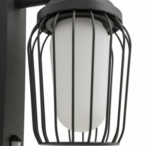Lucande applique d'extérieur Chandan, capteur, 30 cm, aluminium^ Appliques D'Extérieur Avec Détecteur