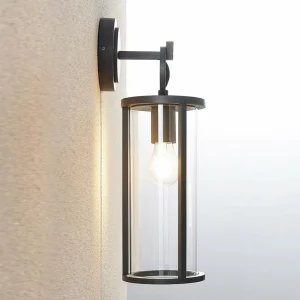 Lucande applique d'extérieur Emmeline, transparent, aluminium, hauteur 45 cm^ Appliques Murales Extérieures