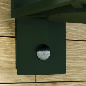Lucande applique d'extérieur Ferda, capteur, suspendue, vert foncé^ Appliques D'Extérieur Avec Détecteur