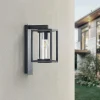 Lucande applique d'extérieur Ferda, set de 2, suspendu, gris graphite^ Appliques Murales Extérieures
