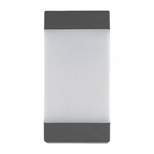 Lucande applique d'extérieur Kiran, gris graphite, aluminium, 20 cm^ Appliques Murales Extérieures