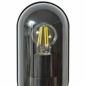 Lucande applique d'extérieur Serine, 25,5 cm, noir, aluminium^ Luminaires De Terrasse