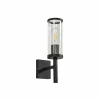 Lucande applique d'extérieur Zanta, hauteur 39 cm, IP54, noir^ Luminaires De Terrasse