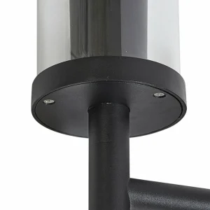 Lucande applique d'extérieur Zanta, hauteur 39 cm, IP54, noir^ Luminaires De Terrasse