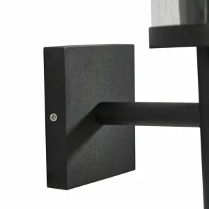 Lucande applique d'extérieur Zanta, hauteur 39 cm, IP54, noir^ Luminaires De Terrasse