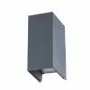 Lucande applique murale LED Kimian, hauteur 17 cm, anthracite, IP54^ Appliques Murales Extérieures